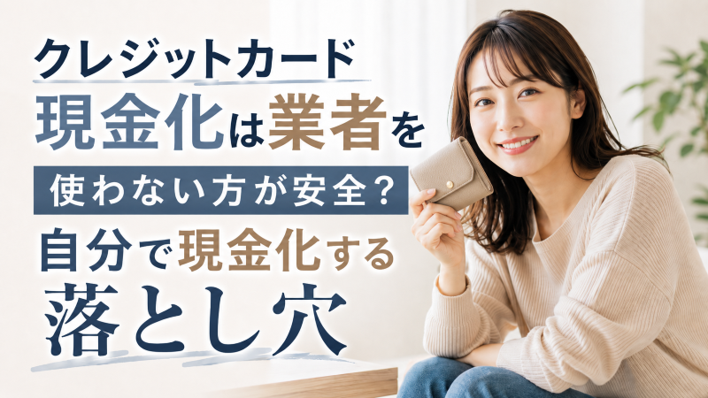クレジットカード現金化は業者を使わない方が安全？自分で現金化する落とし穴