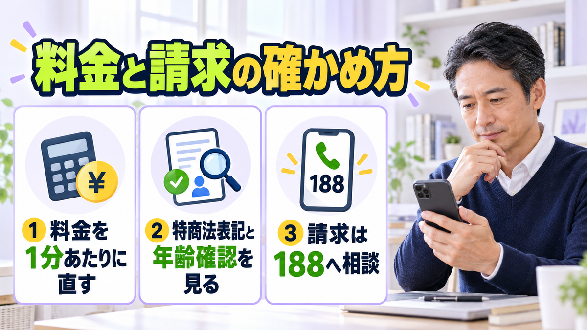 料金と請求の確かめ方