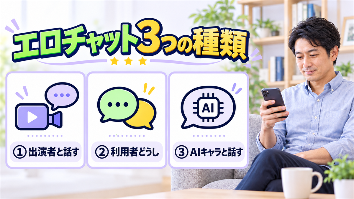 エロチャット3つの種類