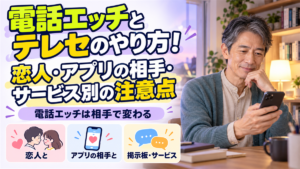 電話エッチとテレセのやり方！恋人・アプリの相手・サービス別の注意点