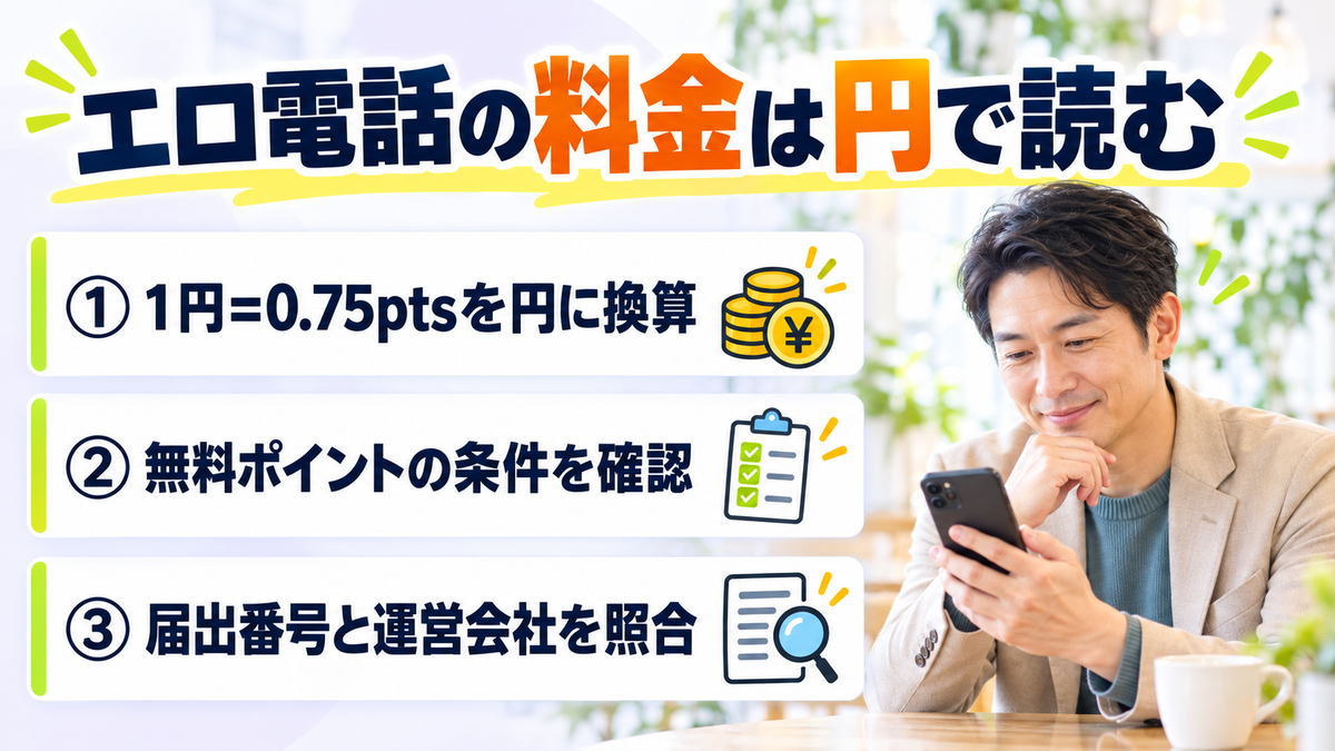 エロ電話の料金は円で読む
