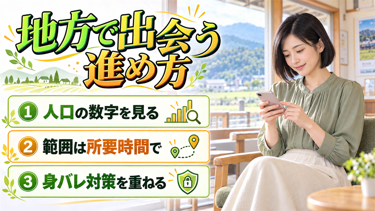 地方で出会う進め方