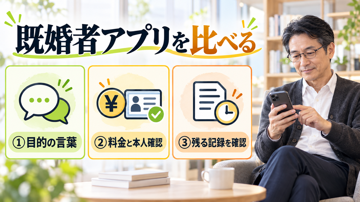 既婚者アプリを比べる