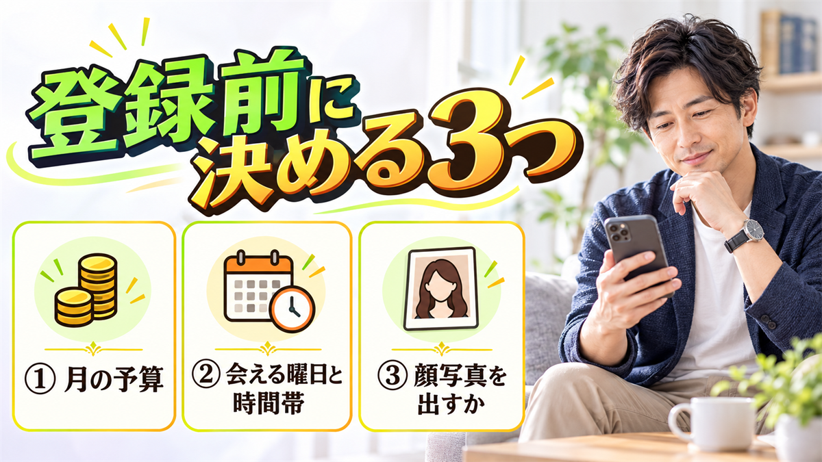 登録前に決める3つ
