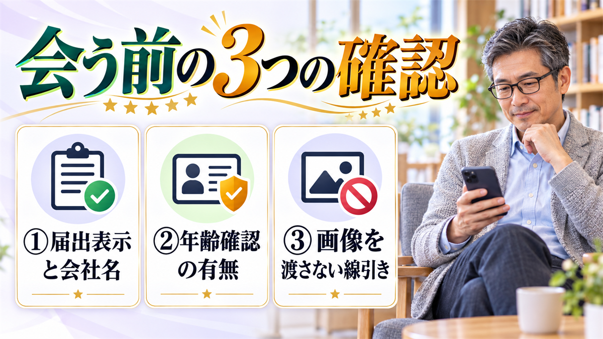 会う前の3つの確認