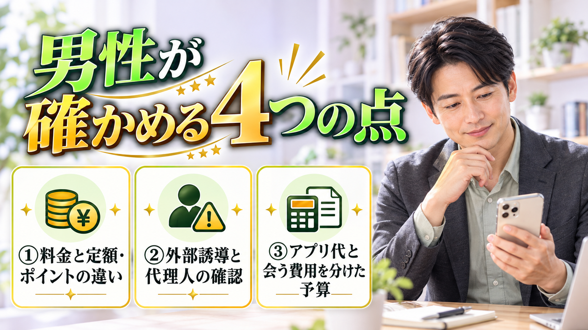男性が確かめる4つの点