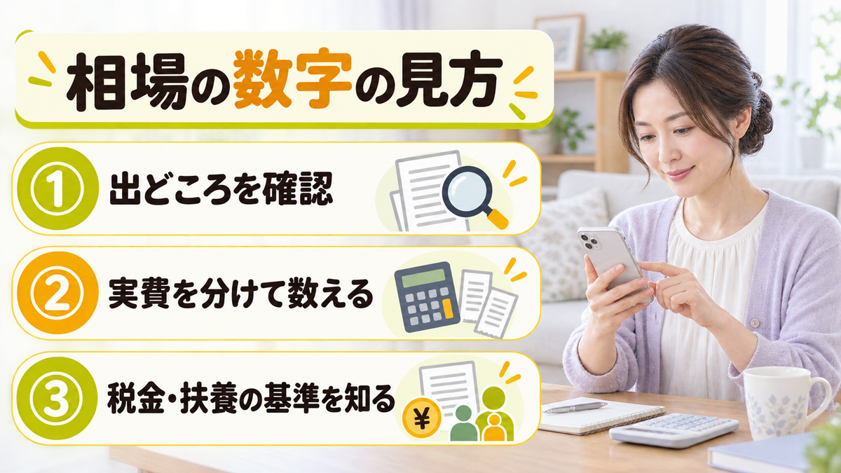 相場の数字の見方