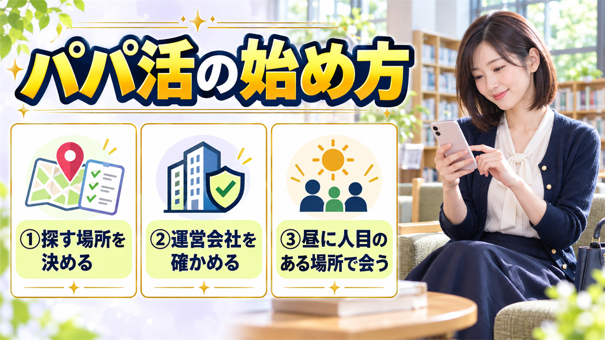 パパ活の始め方