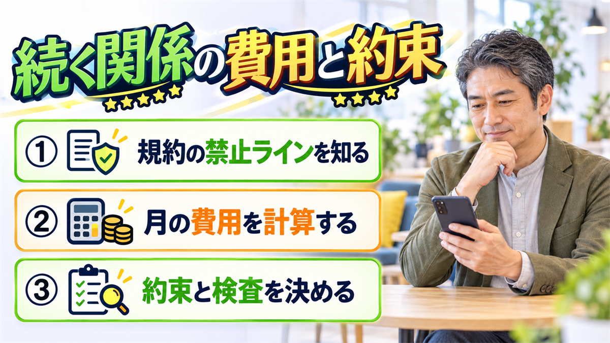 続く関係の費用と約束