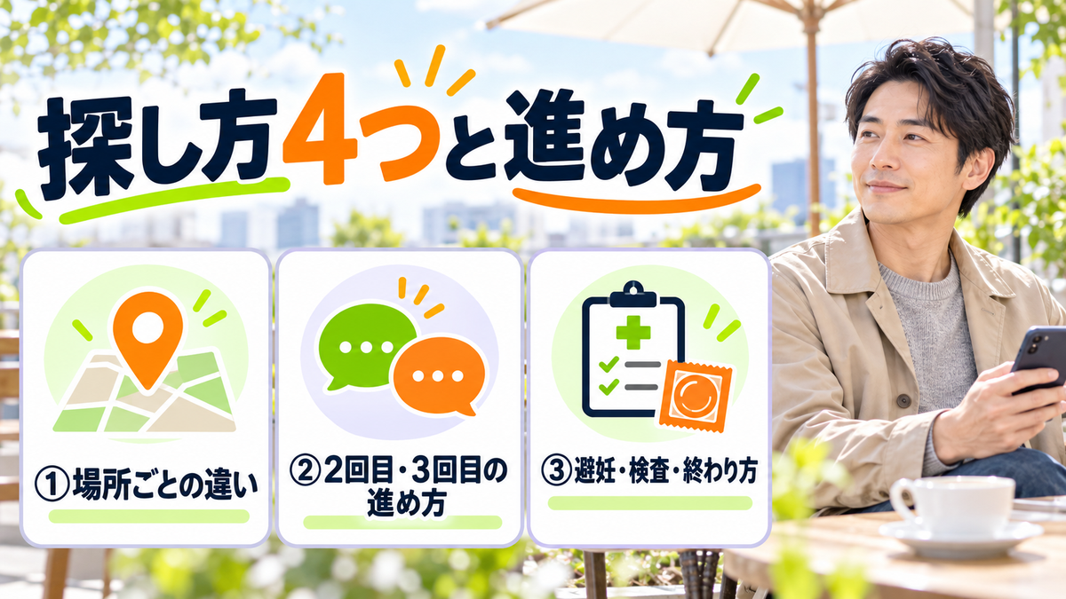 探し方4つと進め方