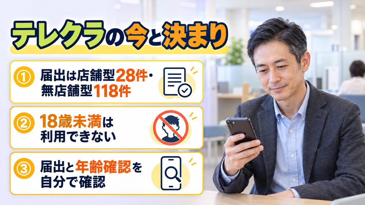 テレクラの今と決まり